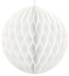 PartyDeco Papír gömb - fehér 10 cm