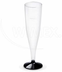 WIMEX s. r. o WIMEX s. r. o. Műanyag pezsgős pohár (PS) kétrészes fekete szár Ø60mm 0, 1L [20 db]