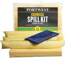 Portwest SM90 - 20 literes vegyi szorbens készlet, sárga (SM90YER)