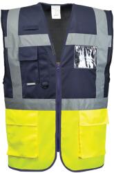 Portwest C276 - Paris Executive mellény, sárga/tengerészkék (C276YNRM) - munkavedelemzona