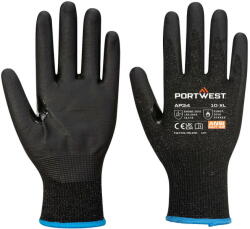 Portwest AP34 - LR15 vágásbiztos nitril hab védőkesztyű Cut B, fekete, 12 pár/csomag (AP34K8RXXL)