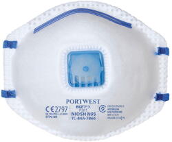 Portwest P201 - FFP2 szelepes pormaszk, 10 db/csomag (P201WHR) - munkavedelemzona