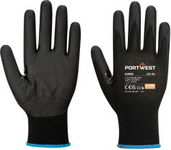 Portwest A355 - NPR15 nitril habos érintőképernyős védőkesztyű, fekete, 12 pár/csomag (A355K8RXXL)