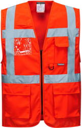 Portwest S476 - Jól láthatósági vezetői mellény, piros (S476RERS) - munkavedelemzona