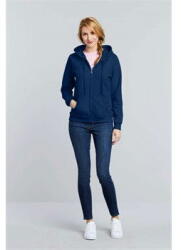 Gildan Női Kapucnis Pulóver, Cippzáras (gil18600)