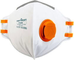 Portwest P153 - FFP1 szelepes Dolomite légzésvédő maszk, 20 db/csomag (P153WHR)
