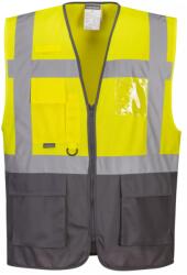 Portwest C476 - Warsaw vezetői mellény, sárga/szürke (C476YGYXXXL) - munkavedelemzona