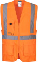 Portwest C357 - Hi-Vis Executive mellény tablet zsebbel, narancs (C357ORR4XL) - munkavedelemzona