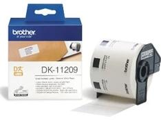 Brother DK11209 29x62mm 800db-os papír fehér/fekete papírszalag (DK11209) - bestbyte