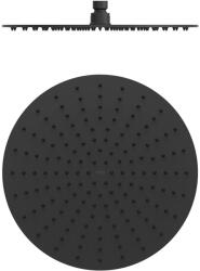 TRES cap de duș 30x30 cm rotund negru 134315010NM (134315010NM)