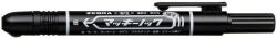 Zebra Alkoholos marker, 1, 3 mm, nyomógombos, ZEBRA Mckie Retractable, fekete (TZ51061) - officemarket