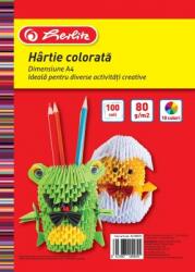 Herlitz Hartie color Herlitz, A4, 80 grame, diverse culori, 100 coli HZ9470870