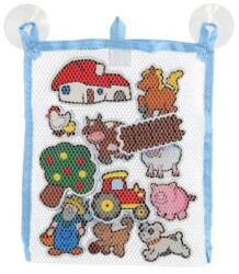 Teddies Autocolante de apă Primul meu set de spumă de fermă de animale cu plasă 12 buc (TD11300001)