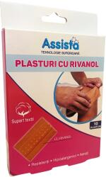 ASSISTA Plasturi cu Rivanol 60 mm*100 mm, 10 bucati, Assista