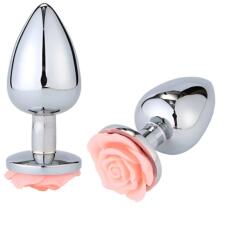 Guilty Toys Dop Anal Rose Pleasure Small, Argintiu/Roz Deschis, Guilty Toys