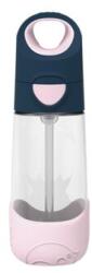 b.box Sticla de baut cu paie 450 ml - indigo/roz (445)