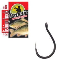 Frenetic FS265 fekete füles feeder szakállmentes barbless horog 12 (BP-FS26512)