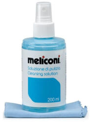 Meliconi C 200 képernyő tisztító folyadék 200ml és mikroszálas törlőkendő (621001) - haztartasibolt