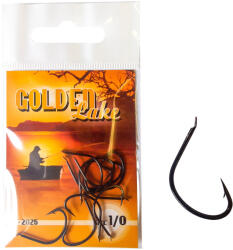  Golden Lake horog 2025 black nickel lapkás pontyozó horog 2 (BP-G202502)