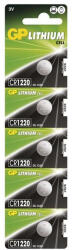 GP Batteries GP CR1220 lítium gombelem 5db/bliszter (B1520) - haztartasibolt