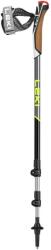 LEKI bețe de nordic walking Traveller Alu, negru-argintiu-gri-gri-galben neon, 90 - 130 cm