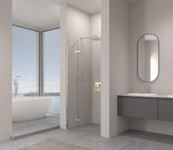 Erga Bern, 1 szárnyú osztott zuhanyajtó nyitásra 120x195 cm, 6 mm átlátszó üveg, króm profil, ERG-V02-BERN-D120-CR (ERG-V02-BERN-D120-CR)