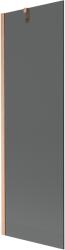 Mexen Next, 1 szárnyú kádparaván 60 x 150 cm, 6 mm-es szürke üveg, rézmatt, 895-060-000-00-40-65 (895-060-000-00-40-65)