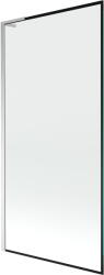 Mexen Next L, 1 szárnyas kádparaván 90 x 150 cm, 6mm átlátszó üveg-fekete mintás, króm profil, 895-090-000-03-70-01 (895-090-000-03-70-01)