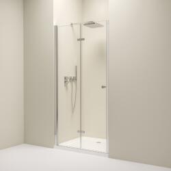 Erga Berlin, nyitható zuhanyajtó 70x195 cm, 6 mm átlátszó üveg, króm profil, ERG-V02-BERLIN-D070-CR (ERG-V02-BERLIN-D070-CR)