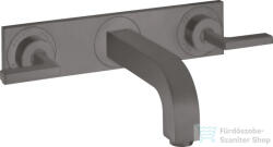 Hansgrohe AXOR Citterio falsík alatti mosdó csaptelep 22, 6 cm-es kifolyóval, szálcsiszolt fekete króm 39148340 (39148340)