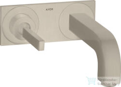 Hansgrohe AXOR Citterio falsík alatti mosdó csaptelep dekorlappal, Szálcsiszolt nikkel 39112820 (39112820)