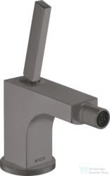 Hansgrohe AXOR Citterio bidé csaptelep automata leeresztővel, szálcsiszolt fekete króm 39210340 (39210340)