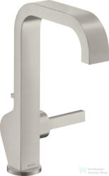 Hansgrohe AXOR CITTERIO magasított mosdó csaptelep automata leeresztővel, rozsdamentes acél hatású 39034800 (39034800)