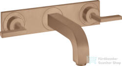 Hansgrohe AXOR Citterio falsík alatti mosdó csaptelep 22, 6 cm-es kifolyóval, szálcsiszolt vörös arany hatású 39148310 (39148310)