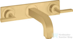 Hansgrohe AXOR Citterio falsík alatti mosdó csaptelep 22, 6 cm-es kifolyóval, szálcsiszolt arany hatású 39148250 (39148250)