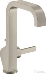 Hansgrohe AXOR CITTERIO magasított mosdó csaptelep automata leeresztővel, szálcsiszolt nikkel 39034820 (39034820)