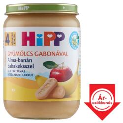 HiPP BIO alma-banán babakeksszel bébidesszert 4 hónapos kortól 190 g - bevasarlas