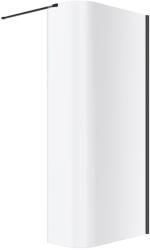 Excellent Vidoq zuhanykabin fal walk-in 93 cm fekete matt/átlátszó üveg KAEX. 1507.930. LP. BL (KAEX1507930LPBL)