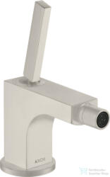 Hansgrohe AXOR Citterio bidé csaptelep automata leeresztővel, rozsdamentes acél hatású 39210800 (39210800)