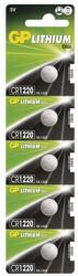 GP Batteries GP CR1220 lítium gombelem 5db/bliszter (B1520) - nyomtassingyen