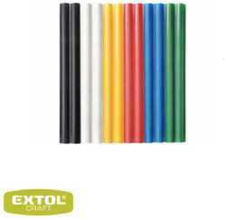 Extol Craft 9908 ragasztóstift ragasztópisztolyhoz, Ø 7.2x100mm, színes, 12db-os (9908)
