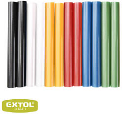 Extol Craft 9909 ragasztóstift ragasztópisztolyhoz, Ø 11.2x100mm, színes, 12db-os (9909)