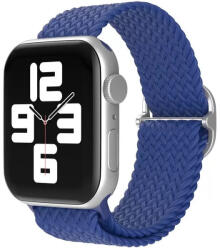 Apple Watch 4-6, SE, SE (2022) (42 / 44 mm) / Watch 7-9 (45 mm) / Watch Ultra 1-2 (49 mm), textíl pótszíj, körpánt, szőtt stílusú, Xprotector, kék