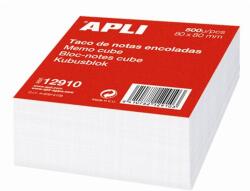 Apli Kockatömb, 80x80mm, ragasztott, APLI, fehér, 500lap/cs (12910) - nyomtassingyen