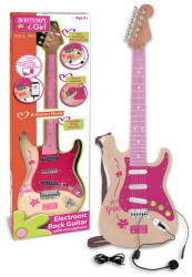 Bontempi Elektromos gitár mikrofonnal rózsaszín (241371) (241371)