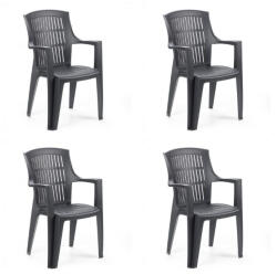  Amarillo kerti szék Antracit - 4 Db SX
