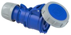 PCE Ipari dugalj lengő 2P+E 16A 3P 230V(50+60Hz) kék egyenes IP67 műanyag 6h-pozíció Shark PCE (2132-6)