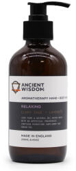 Ancient Wisdom Levendula és Muskotályzsálya - illóolajos tusfürdő és kézmosó gél - 250 ml (AHBW-06)