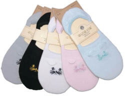 Aura Via Balerina zokni hímzett mintás 5 pár/cs 35-38 8893