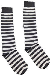 Szuntex zokni SZUNTEX FEKETE-VILÁGOS SZÜRKE csíkos TÉRDZOKNI 43-46 33783